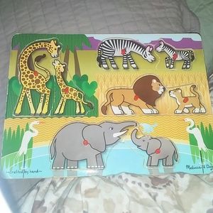 Melissa & Doug Safari Peg Puzzle